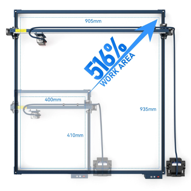 xTool Enclosure for D1/D1 Pro Models and other laser engravers