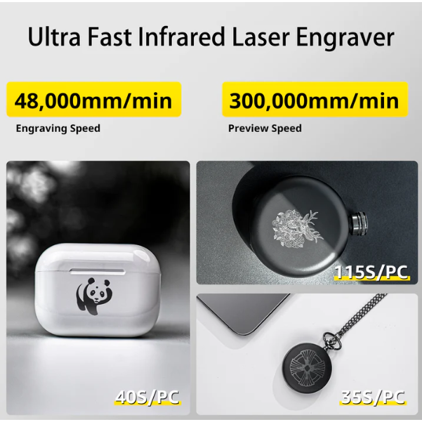 LaserPecker 3 Basic Fiber Laser Engraver  3D Printing Supplies, 3D  Printers and Laser Engravers