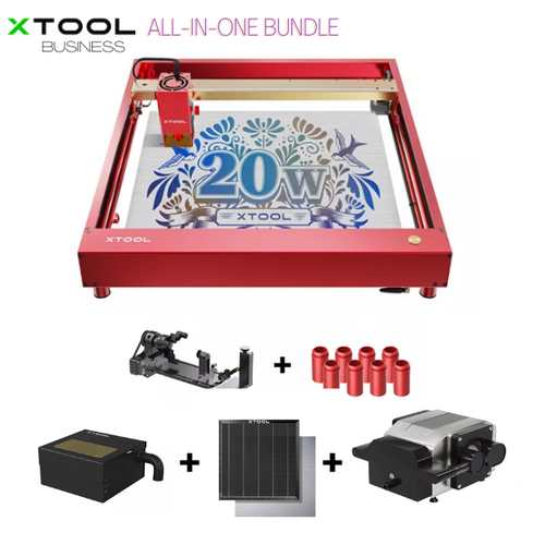 xTool D1-Pro 20W Laser Cutter/Engraver All-In-One Bundle