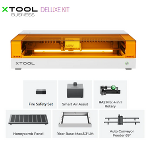 xTool S1 20W/40W Enclosed Diode Laser Cutter/Engraver Deluxe Kit Bundle