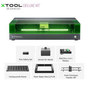 xTool S1 20W/40W Enclosed Diode Laser Cutter/Engraver Deluxe Kit Bundle