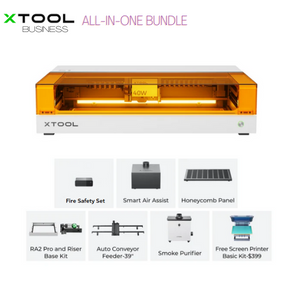 xTool S1 20/40W Enclosed Diode Laser Cutter/Engraver All-in-One Bundle