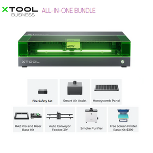 xTool S1 20/40W Enclosed Diode Laser Cutter/Engraver All-in-One Bundle