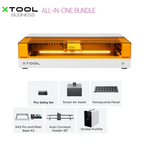 xTool S1 20/40W Enclosed Diode Laser Cutter/Engraver All-in-One Bundle