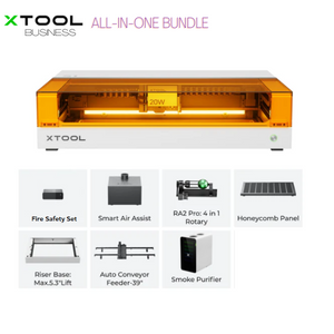 xTool S1 20/40W Enclosed Diode Laser Cutter/Engraver All-in-One Bundle