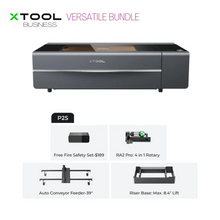 Load image into Gallery viewer, xTool P2S 55W Desktop CO2 Laser Cutter/Engraver Versatile Bundle