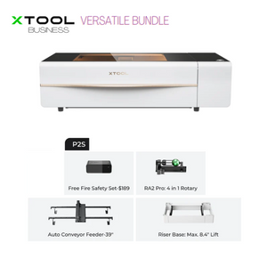 xTool P2S 55W Desktop CO2 Laser Cutter/Engraver Versatile Bundle