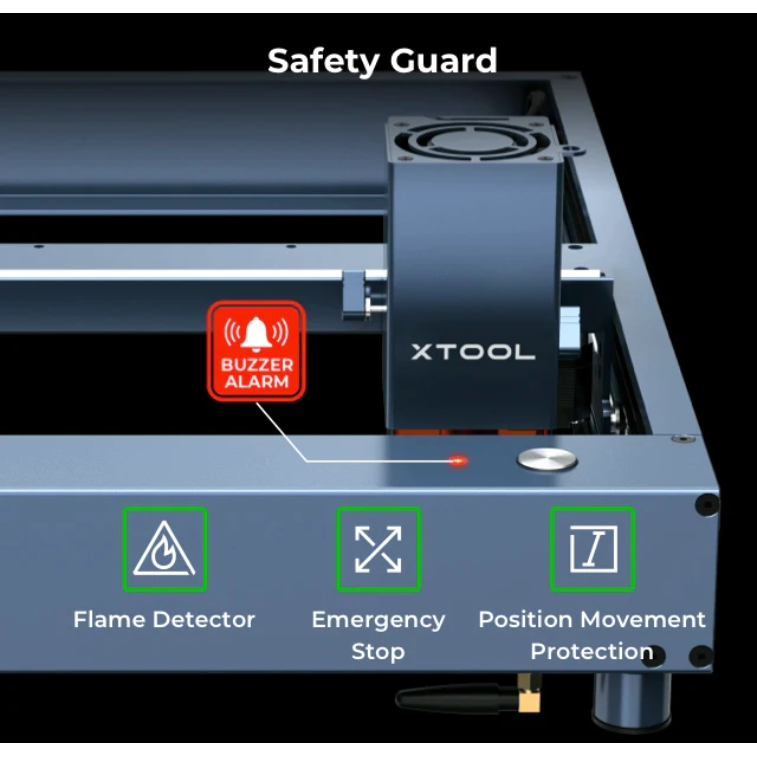 xTool D1-Pro 5W Laser Cutter/Engraver Bundle  3D Printing Supplies, 3D  Printers and Laser Engravers