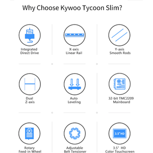 3D Printer - Kywoo3D Tycoon Slim FDM 3D Printer