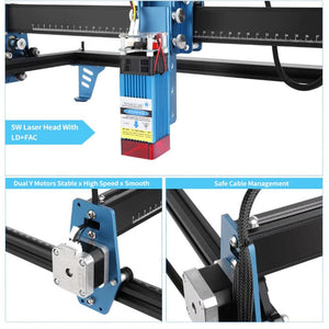 Laser Cutter/Engraver - ComGrow Z1 10W Laser Cutter/Engraver Bundle