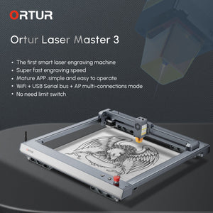 Ortur Laser Master 3 10W Laser Cutter/Engraver+ Y-Axis Rotary Chuck Roller Bundle