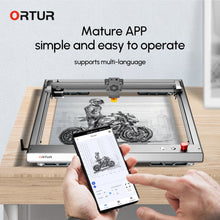 Load image into Gallery viewer, Ortur Laser Master 3 10W Laser Cutter/Engraver+ Y-Axis Rotary Chuck Roller Bundle