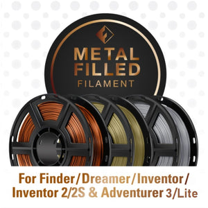 Filament - FlashForge D-Series Metal Filled Filament For Finder, Dreamer, Inventor Series, And Adventurer 3/Lite Series