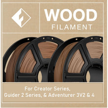 Load image into Gallery viewer, Filament - FlashForge Wood Filament For Creator Series, Guider 2 Series And Adventurer 3V2 &amp; 4