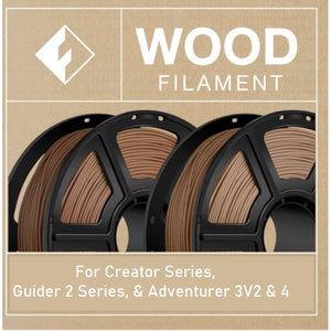 Filament - FlashForge Wood Filament For Creator Series, Guider 2 Series And Adventurer 3V2 & 4