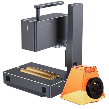 LaserPecker 2 Laser Engraver, Laser Engraving Machine with Roller Portable  Laser Engraver Cutter Compact Desktop Handheld Laser Etching Machine for