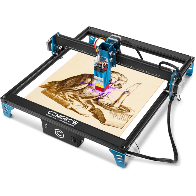 CNC Laser Engraver Rotary Attachment Module 3D model 3D printable