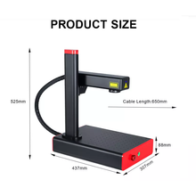 Load image into Gallery viewer, Em-Smart Super 30W/50W Fiber Laser Engraver + Rotary Roller Bundle